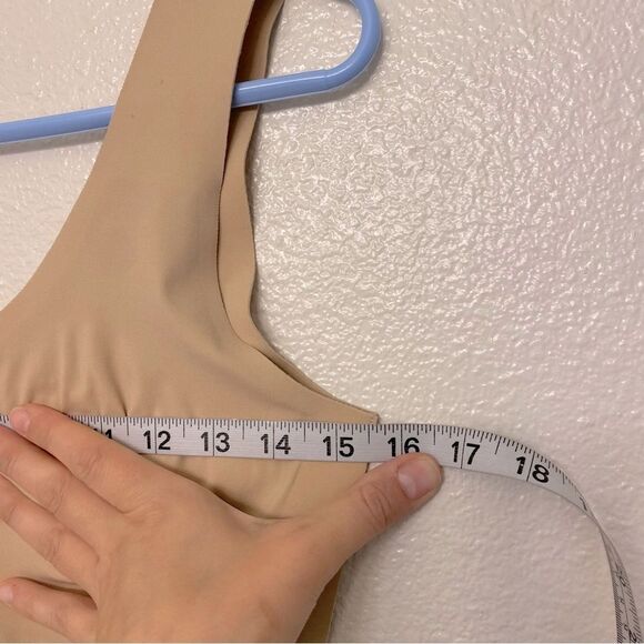 Knix LuxeLift v neck SHAPEWEAR SEAMLESS SCULPT BEIGE nude Tan tank top M+ - Picture 8 of 11